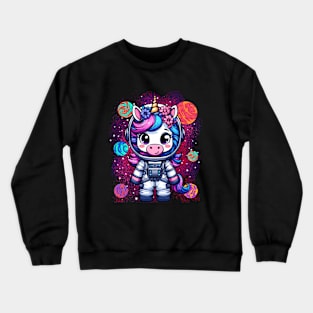 Unicorn Astronaut Crewneck Sweatshirt